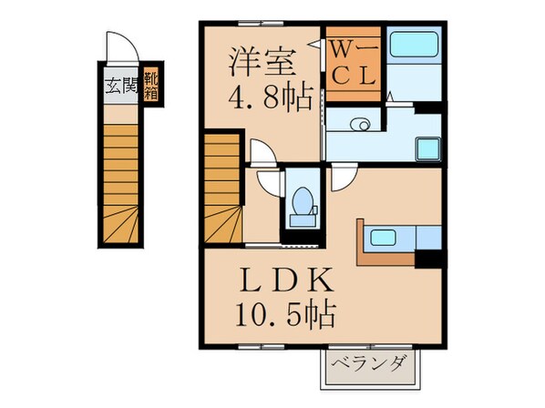 テロワール参番館の物件間取画像